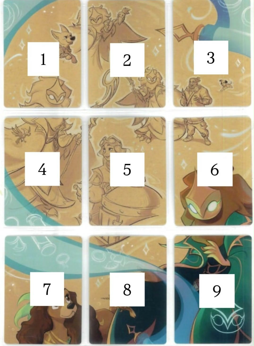 PUZZLE ART CARD EN 7 Archazia's Island 1-9 - Complete Trading Card Collective